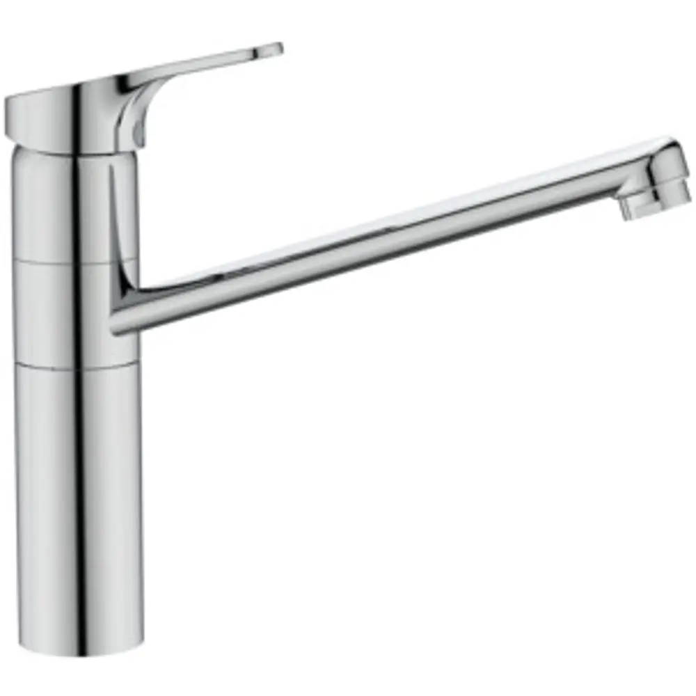Küchenarmatur von Ideal Standard mit hohem und geradem Auslauf. Verchromte Oberfläche, geeignet für moderne Küchen.